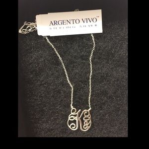 Argento Vivo Sterling silver MONOGRAM necklace